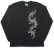画像1: トライバル 和柄 長袖Ｔシャツ 刺青デザインの紅雀（名入れ刺繍可）通販 和柄服 (1)