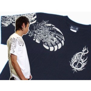 画像: 紅雀 和柄 大蛇 武者 刺青 Ｔシャツ 「送料無料」 通販 刺青 和彫り デザイン